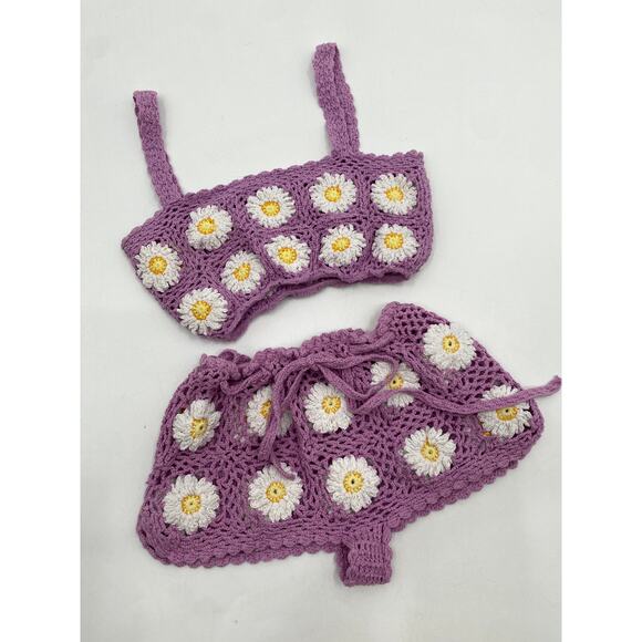 Andi Bagus Purple Crochet Margarita Set - Picture 6 of 6